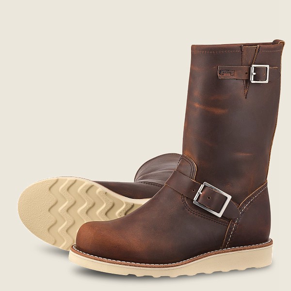 Red Wing Heritage Bot Bayan - Classic Engineer - Tall Rough & Tough Deri - Koyu Kahverengi - 03RQTXH